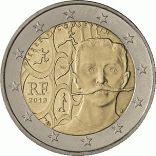 2 EURO 2013	Coubertin	UNC Frankrijk